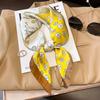 Luxury Brand  Silk Square Scarf Women Neck Hair Tie Band Beach Hijab Kerchief Head Headbands Bandana Female Foulard 70cm