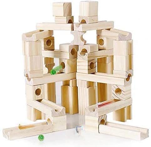 

Ms.0 Wooden Blocks, 60 Pieces, Building Blocks, Slope Toy, Montessori, Safety Inspected in Japan