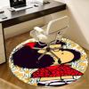 Mafalda Inspired Chair Mat - Round Carpet for Home Decor, Office Use, Gift Idea - Suitable for Bedrooms