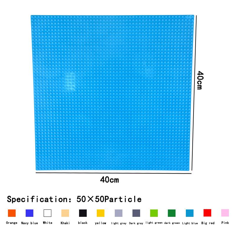 50x50 Dots Classic Large Base Plates - Small Size DIY Bricks Assembly Baseplates - ABS Plastic Building Block Plate for Children Gift