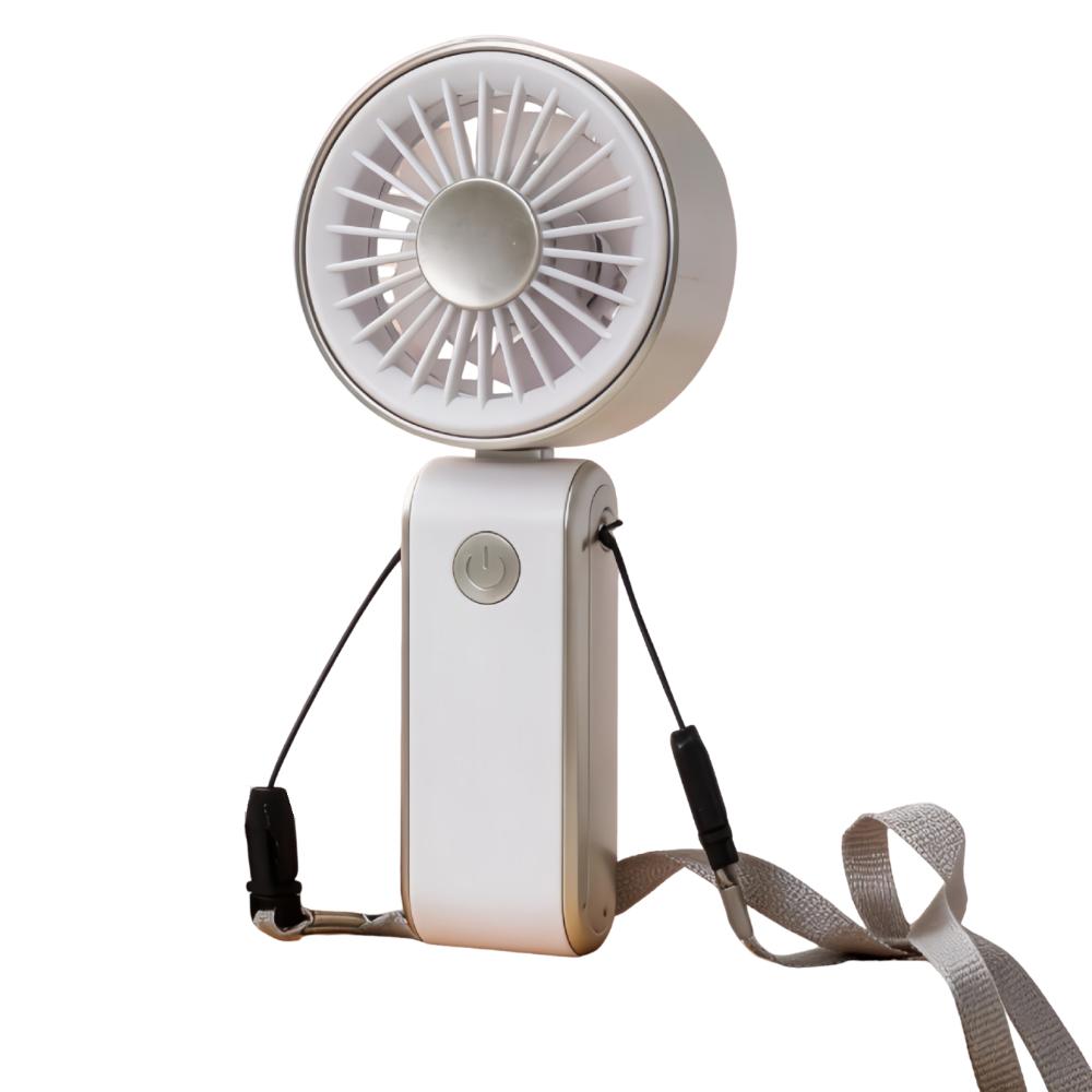 Foldable Portable Electric Fan Quiet Operation Neck Hanging Small Fan Personal Cooling Fan  Summer