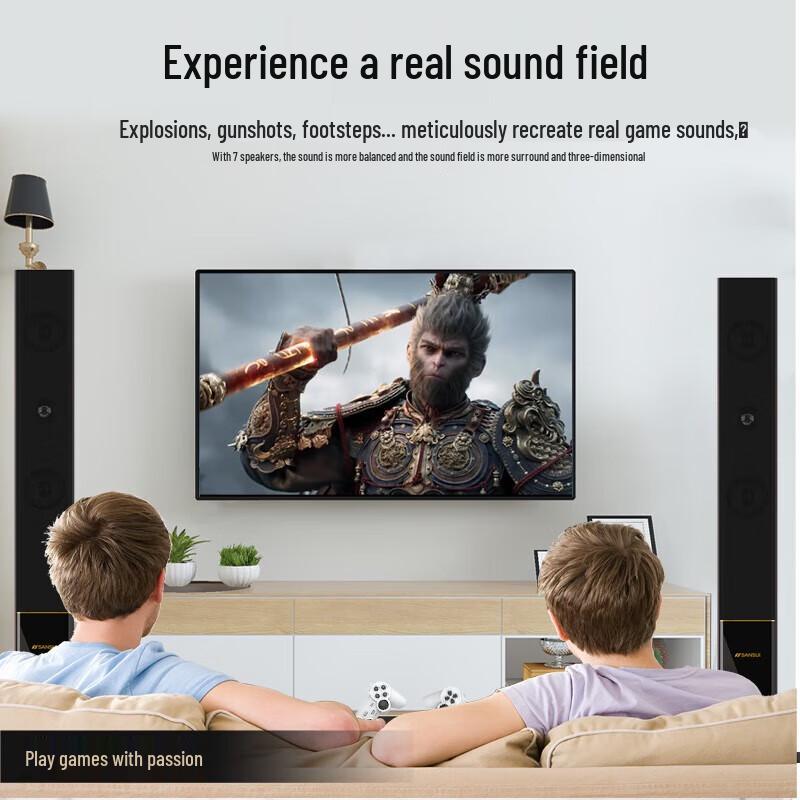 SANSUI Home Theater Karaoke Sound System CN Plug (adapter Included)