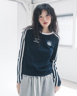 HAVISM W Llf Uniform L/S Tee(Navy)