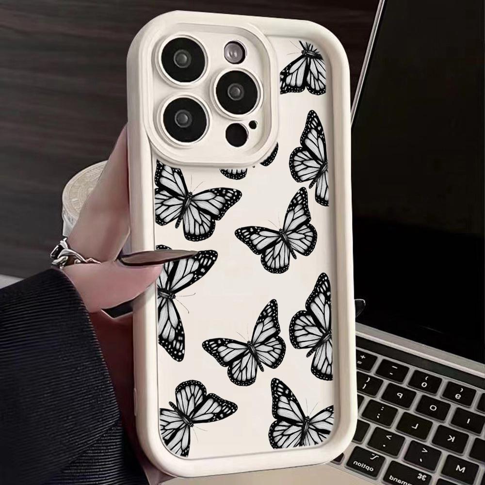 Husă pentru telefon Moale Ochi de înger TPU pentru Samsung A05 A04 A30 A50 A13 A23 A53 A14 A24 A34 A54 A15 A25 A35 A55 S20 S23 FE S24 Ultra Ae58 Design de artă fluture
