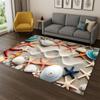 Starfish Beach Sand Shell Sea Star Carpet Rug for Bedroom Living Room Sofa Playroom Doormat Home Decor,Kid Area Rug Non-slip