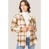 Autumn and Winter Hooded Sweatshirt Buttoned Casual Shirt Jacket