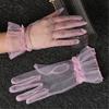 Wedding Gloves Proms Gloves Tulle Short Thin Gloves for Operas Women Lady Theme Proms Costume Accessories