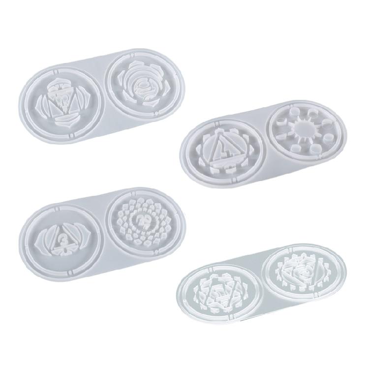 

Silicone Seven Chakra Cake Holder Tray Mold Fruit Cup Mold Diy Coaster Casting 1