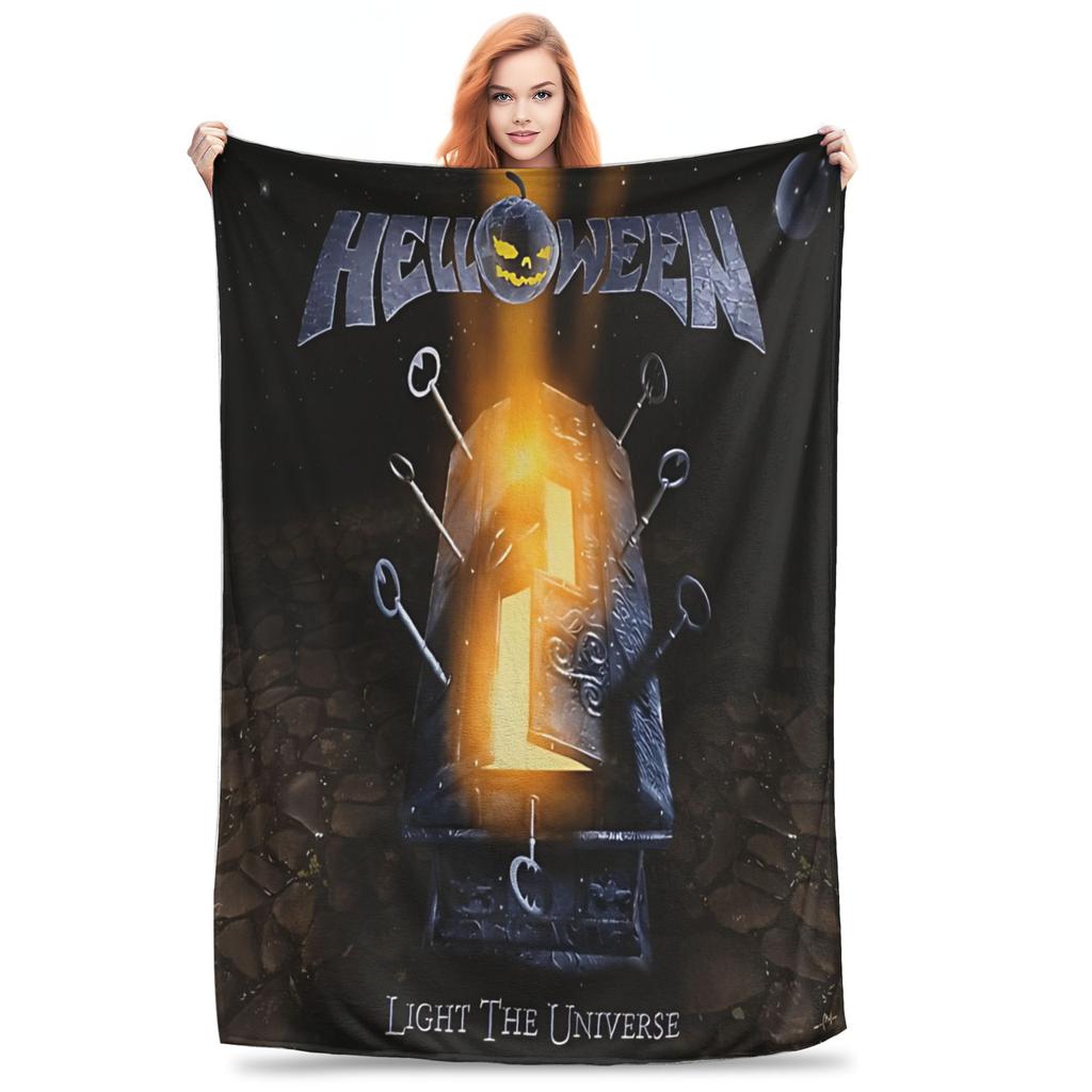 Cozy Helloween ist eine Power Metal Band Decke Bettwäsche Dekorativ Überwurf Leichte Dünne Flanell für Büro