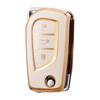 Full-Coverage Protective Case for Two-Button Toyota Keys, Fits Corolla, Highlander, Reiz, RAV4