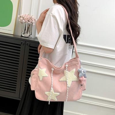 Niche Design Handbag Star Female Student  Commuting Tote Shoulder Crossbody Bag