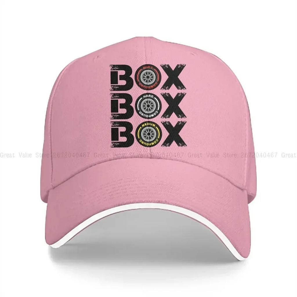 Box Box Box Tyre Compound Baseball Caps Peaked Cap Sun Shade Hats for Men Women