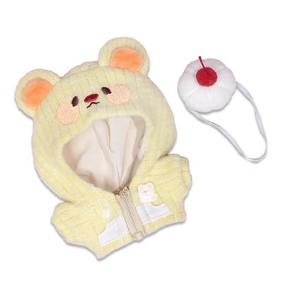 Animal Hoodie & Whip Headband Set for 10cm, Yellow [Used]