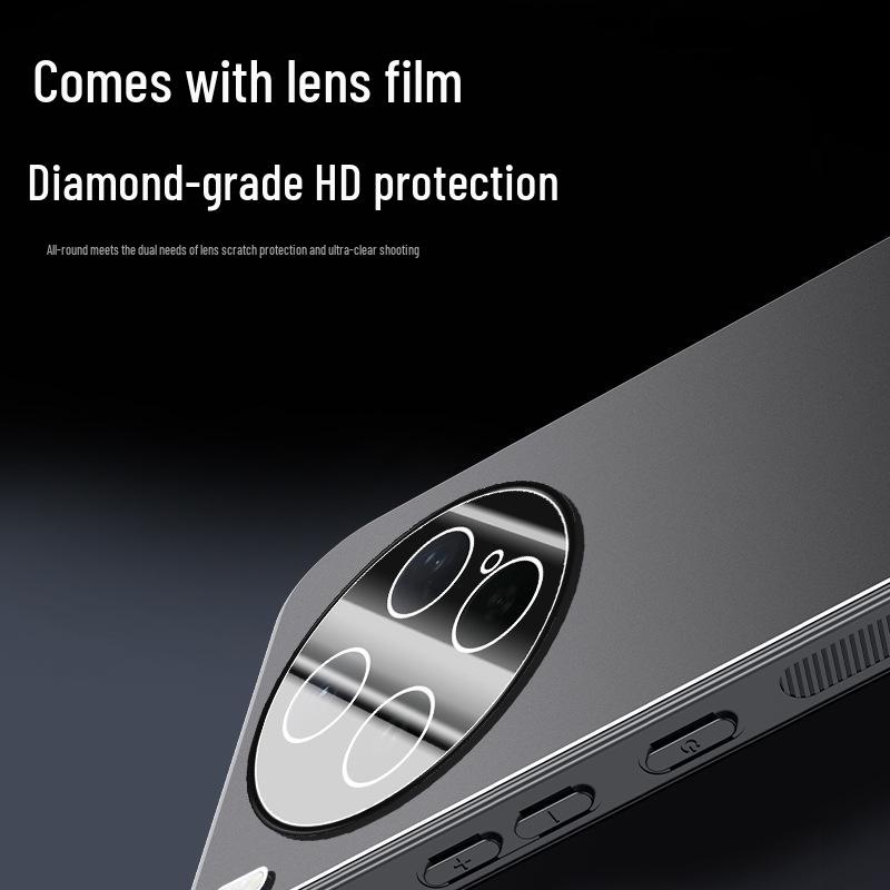 VIVO X300s Frosted Metal Phone Case with Built-in Lens for X200/S/Pro/Ultra/X100/X90