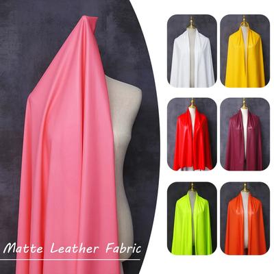 1/2/3/5M Matte Soft Leather Fabric Elastic 4-Way Stretch Faux PU Fabrics For Dress Clothes Upholstery  DIY Sewing Accessories