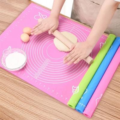 70x50cm Büyük Silikon Mat Mutfak Yoğurma Hamur Pişirme Matı Pişirme Kek Pasta Yapışmaz Hamur Açma Pedleri Araçlar