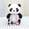 Cute panda doll 8 inch grab machine doll plush toy simulation giant panda dressing doll