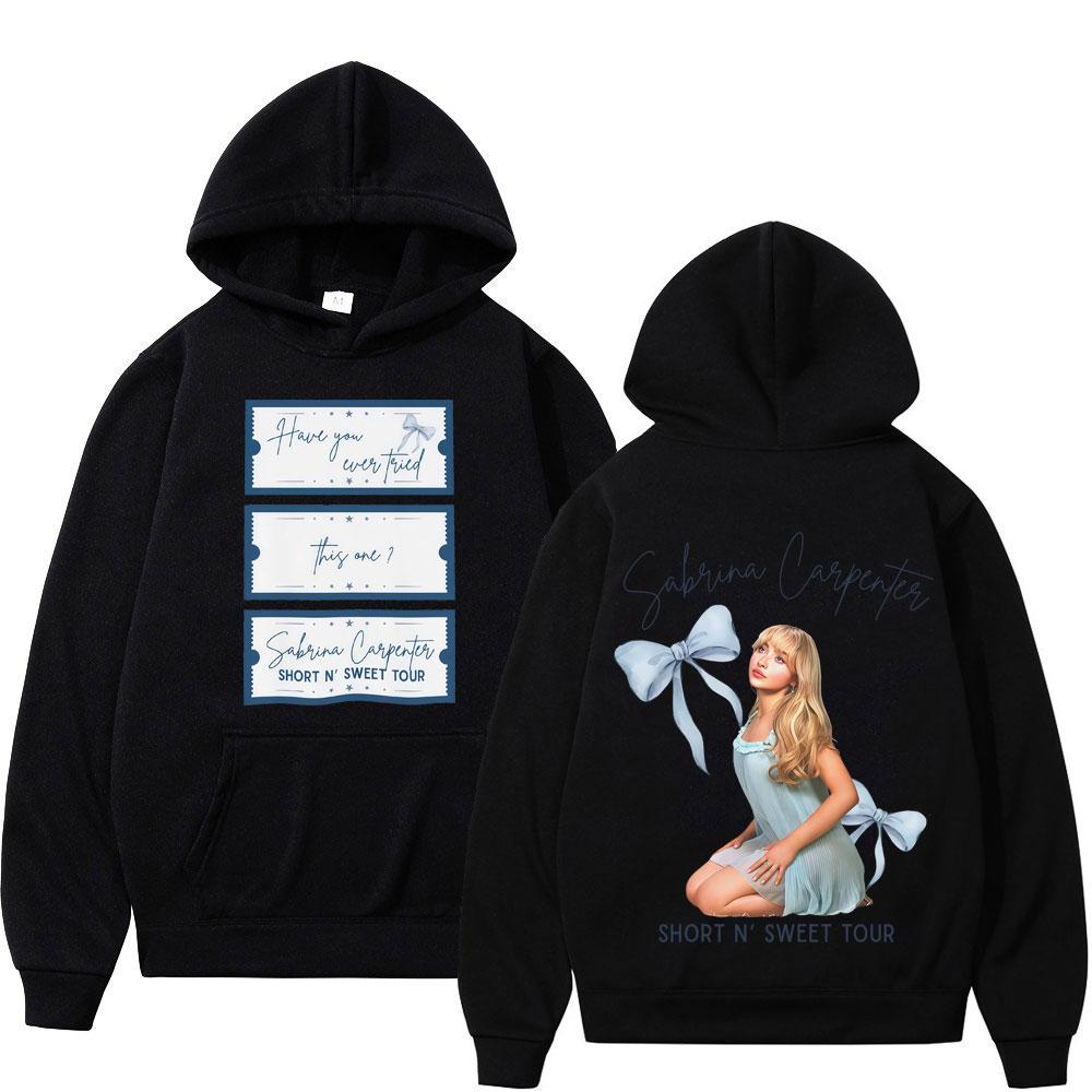 

Sabrina Carpenter Short N Sweet Tour Hoodies Man Woman Harajuku Pullover Winter Long-sleeved Loose Casual Oversized Sweatshirt 3XL