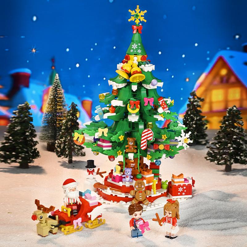 Wonderful Christmas Tree Building Blocks Puzzle for Kids - Educational Toy & Gift