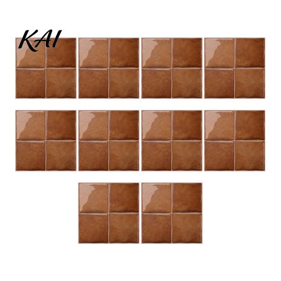 Oil Proof Heat Resistant Stove Decals Square Checkered Wall Tiles Stickers, Self Adhesive Retro PET Panels, Removable DIY Home Decor Wallpaper