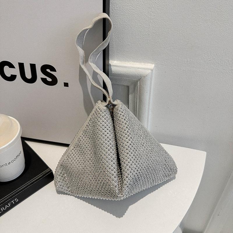Stylish Black And Gray Small Shoulder Handbag With Unique Design For Trendy Looks