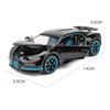 1/32 Bugatti Diecast Alloy Car Model Metal Pull Back Simulation Car Toy Boy Sports Car  Acousto-optic With To Open The Door Gift Car Toy