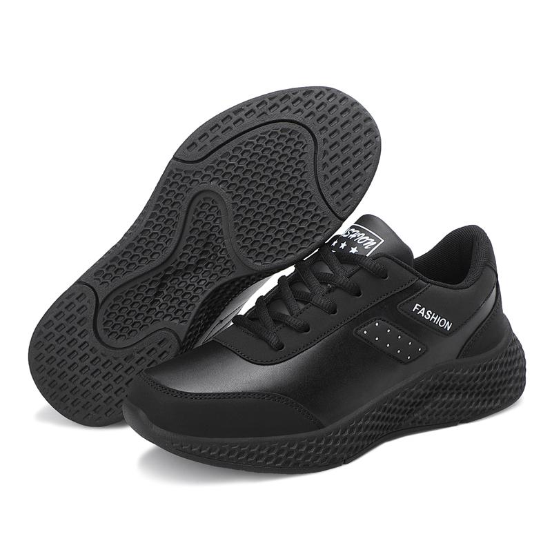 

Женские кроссовки Черные кроссовки Искусственная кожа Удобные Увеличивающие рост Массивные кроссовки Дышащие Повседневная обувь Большой размер 35 чёрный