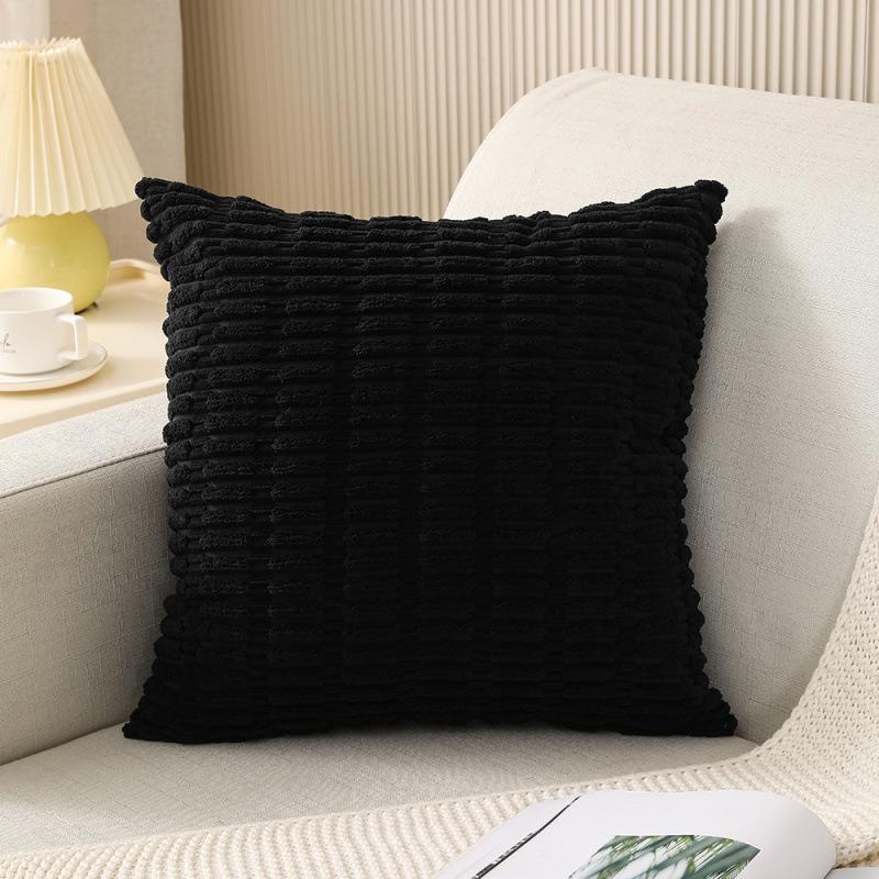 Corduroy Pillowcase Nordic Solid Color Simple Square Cushion Home Sofa Bedside Decorative Pillowcase