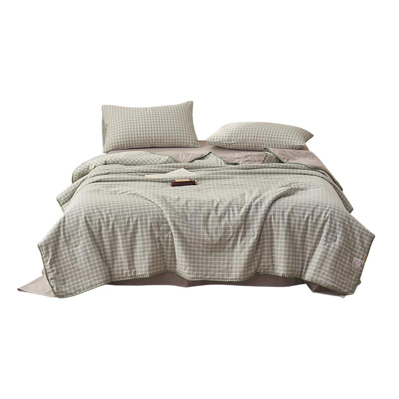 Летнее одеяло MUJI 100% хлопок с вышивкой в виде ракушек 150cm x 200cm