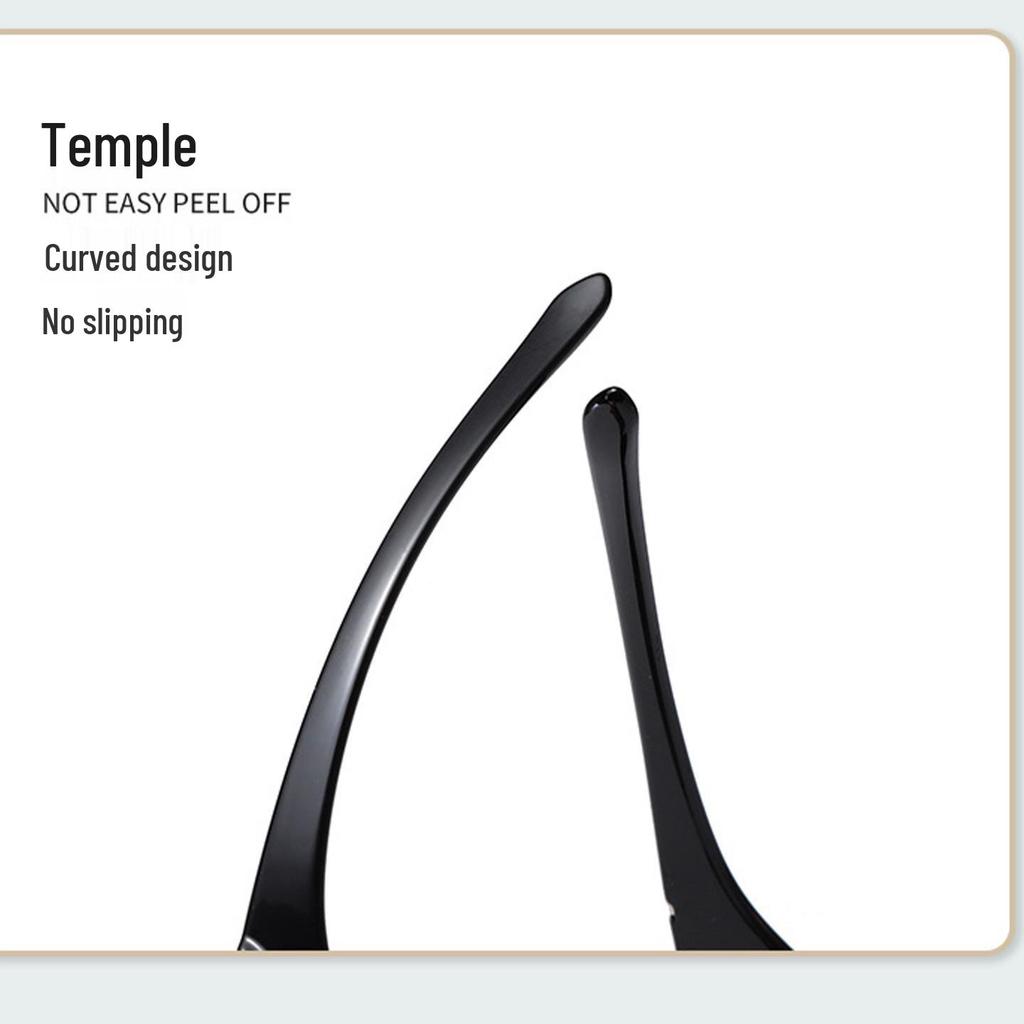 High-End Square Half-Frame Polarized Sunglasses for Men and Women with UV Protection