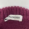 Balenciaga 2018 544179 Bold Turtleneck Scarf Pullover Knit Tops XS BordeauxUsed