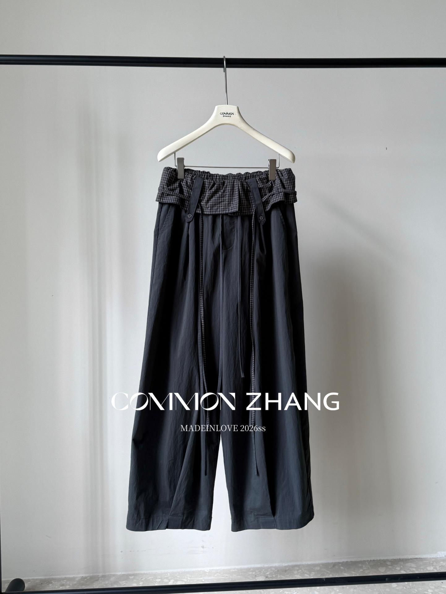 

Spring Lotus Leaf Ruffle Wide-Leg Casual Women s Pants: Sweet, Age-Reducing Straight-Leg Floor-Length Small темно-серого