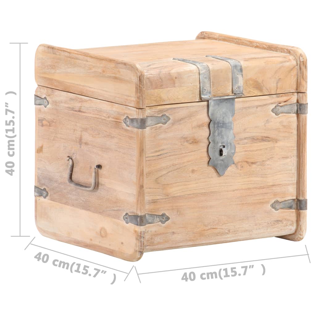 Storage Chest 40x40x40 cm Solid Acacia Wood