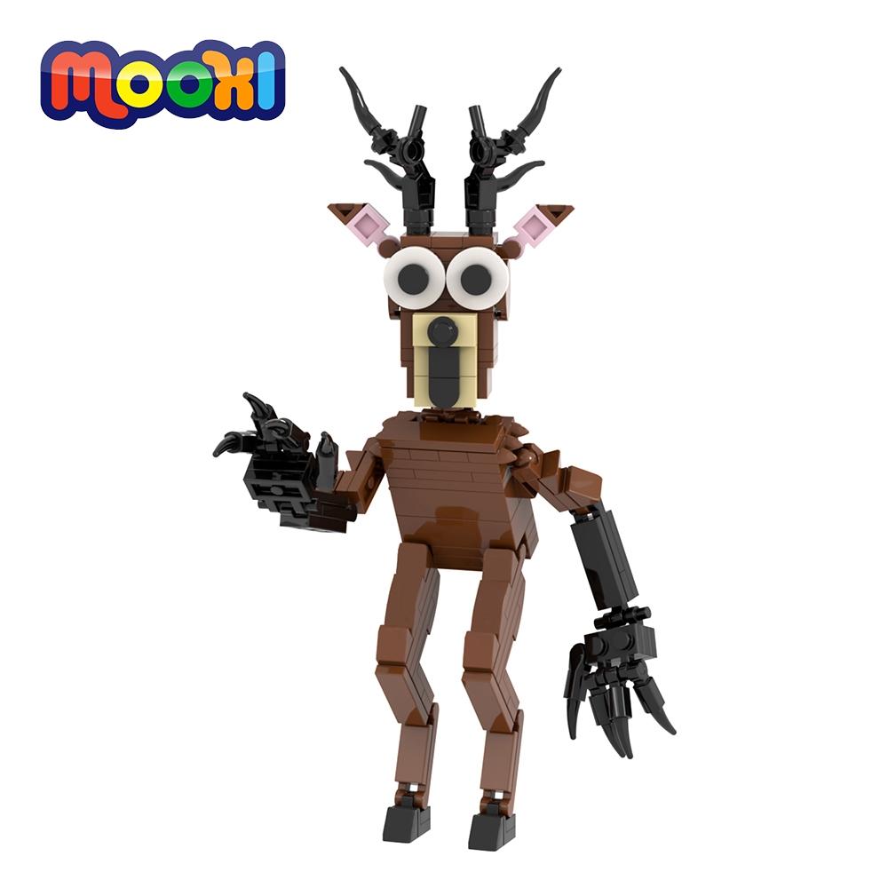MOOXI Horror Game Series 157Pcs MOC Bricks Animal Deer Action Figures Model Adult Building Blocks Kids Toys For Children MOC1649