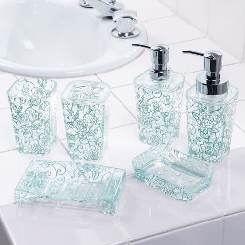 Senko Clear Rose Mousse Bottle for Foam, Light Blue, 42915