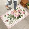 Pink Rose Floral Vintage Rug Living Room Decorative Entryway Entryway Non Slip Footbed Ins Style Home Decor Rugs