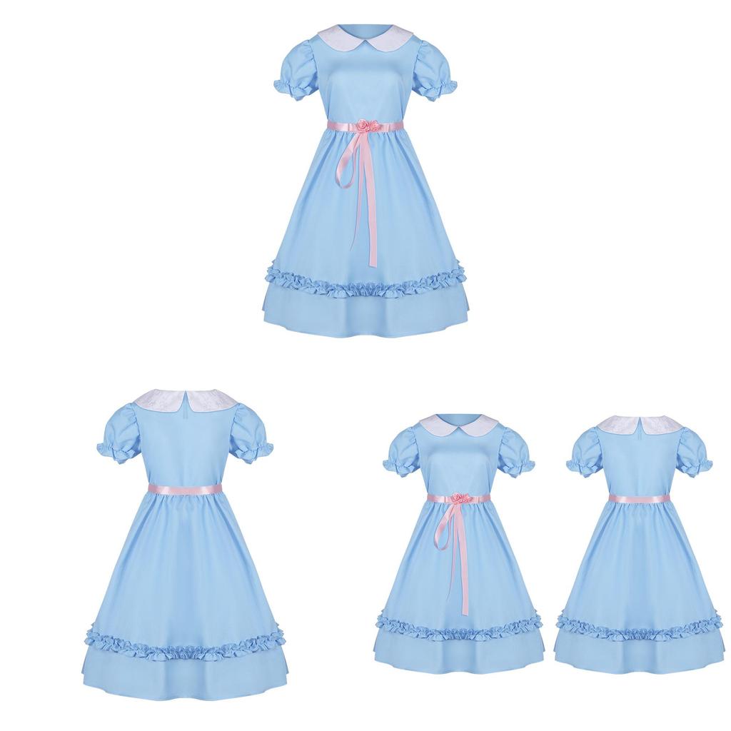 The Shining Grady Twin Daughter Cosplay Costume For Halloween Party And Stage Performance