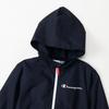 Champion Relax Fit Script Kids' Jacket, Water-Repellent, Logo, Packable, Boys' Casual, Black, CK-A610