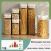 Scatola per la conservazione della pasta Serbatoio per la tenuta del grano in plastica trasparente Contenitore per la conservazione degli spaghetti Barattolo per snack a prova di umidità Serbatoio per alimenti da cucina
