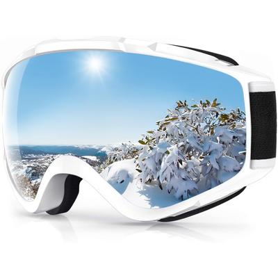 Findway Ski and Snowboard Goggles, New Upgrade, OTG Wide-Vision Baseball Lens, UV400 Protection, Windproof, Snowproof, Anti-Fog, UV Protection, Glasse