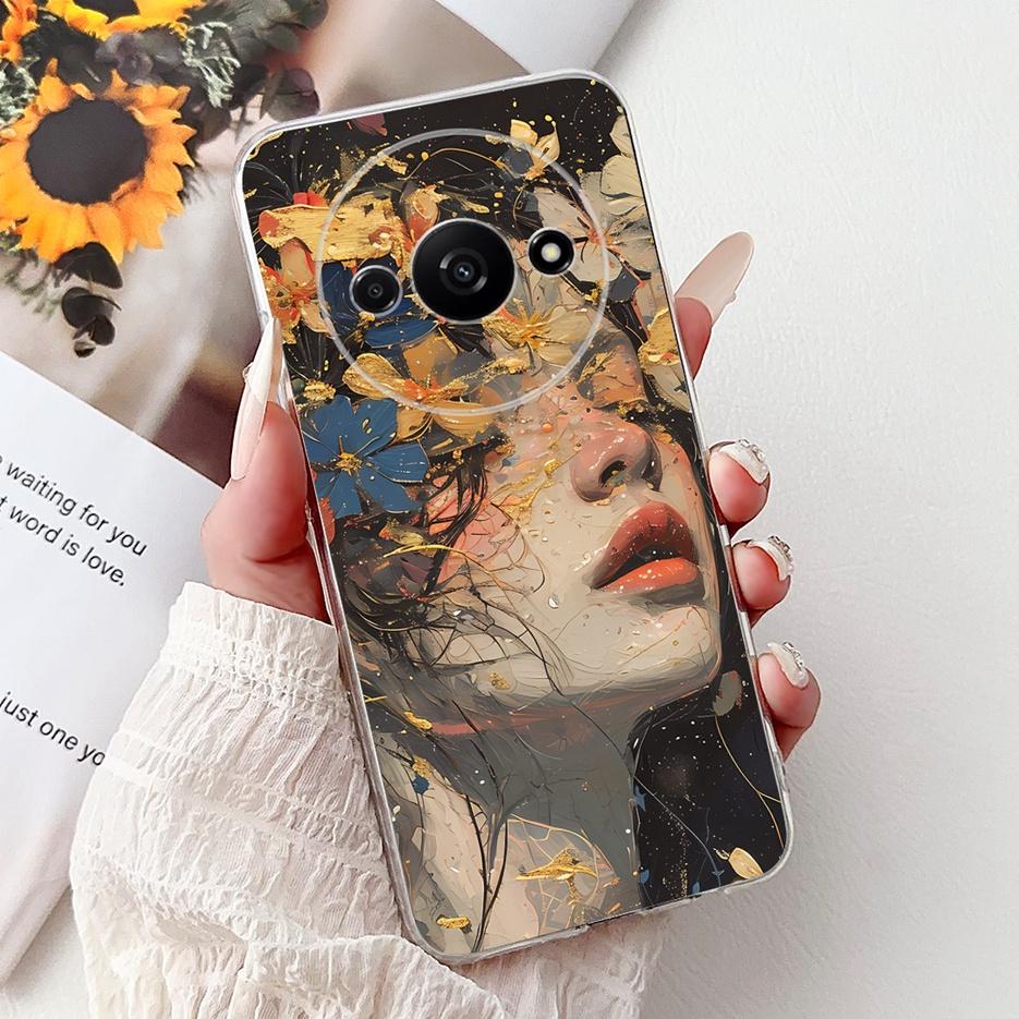 Für Xiaomi Redmi A3 A3x A4 Hülle RedmiA3 Pro Stilvolles Bemaltes Cover Weiche Dünne Handyhülle Für Xiaomi Redmi A3 Pro A3x RedmiA4 Schale