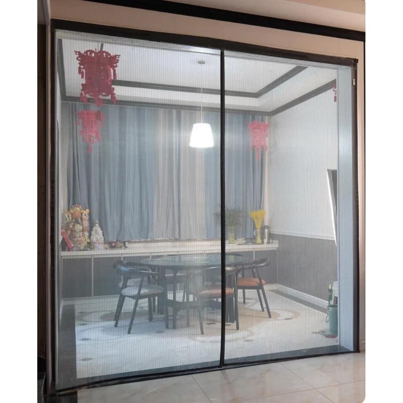 Magnetischer Türvorhang Maßanfertigung Moskitonetz Vorhang Fliegen Insekten Automatisches Schließen Unsichtbares Netz für Küche Innen Wohnzimmer