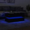 LED Coffee Table Black 90 x 50 x 40 cm
