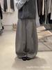 In Stock: High-Quality Korean Style Wool Balloon Pants - Solid Color, Loose, Slimming, Cropped, Long, Casual Wear.