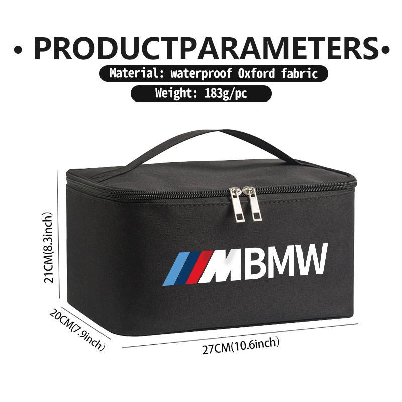 WSQK5 Car Travel Portable Cosmetic Toiletries Bath Storage Bag For BMW M Performance Alpina M3 M5 M6 X1 X3 X4 X5 G20