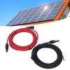 2 Stück 12AWG 4mm² Solarmodul Verlängerungskabel Schwarz Rot Solaradapter Verlängerungskabel mit Buchse Stecker 1000V