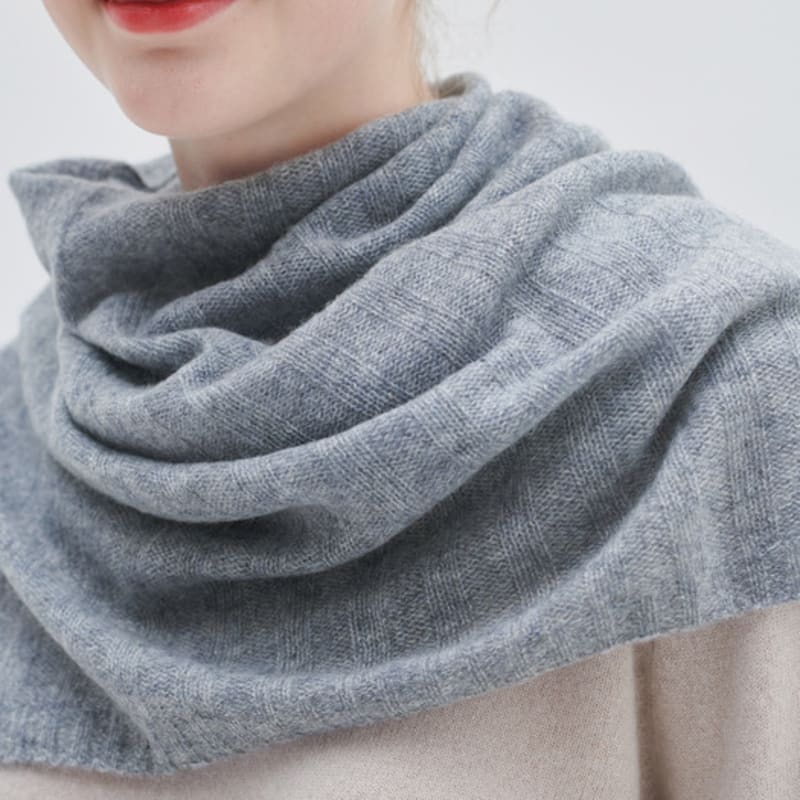 murray allan [M23AMU043]Wide button neck warmer(Melange Grey)