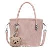Solid color casual sweet bucket bag women's new solid color fashionable trendy messenger bag commuter simple handbag
