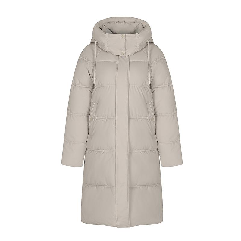 Padded Clothes Women 2024 Winter New Hooded Medium and Long Student Bf Loose Thickened Padded Jacket Padded Clothes Women