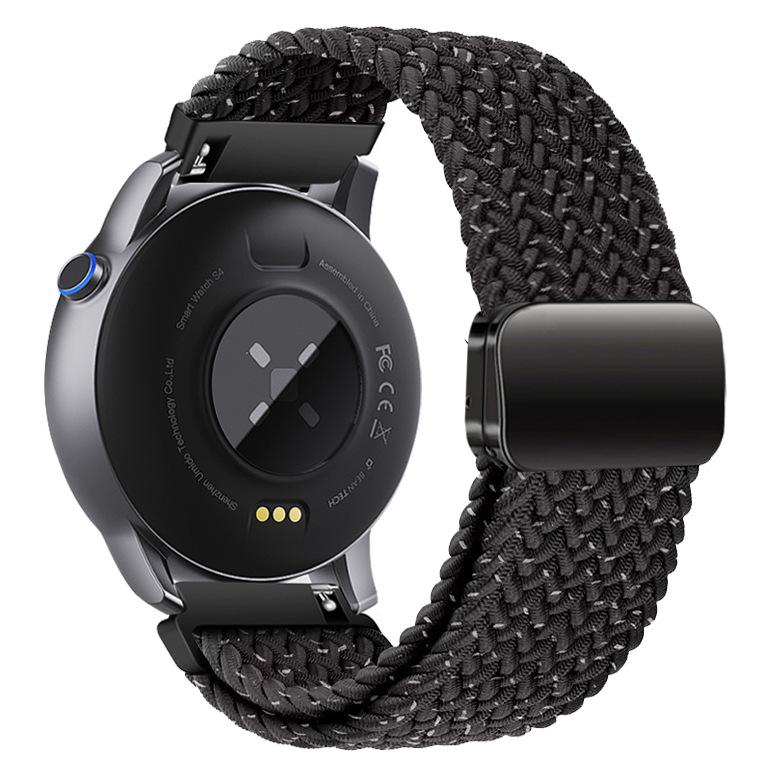Universal Woven Nylon Magnetic Buckle Watch Band for Huawei/Samsung - 18mm, 20mm, 22mm